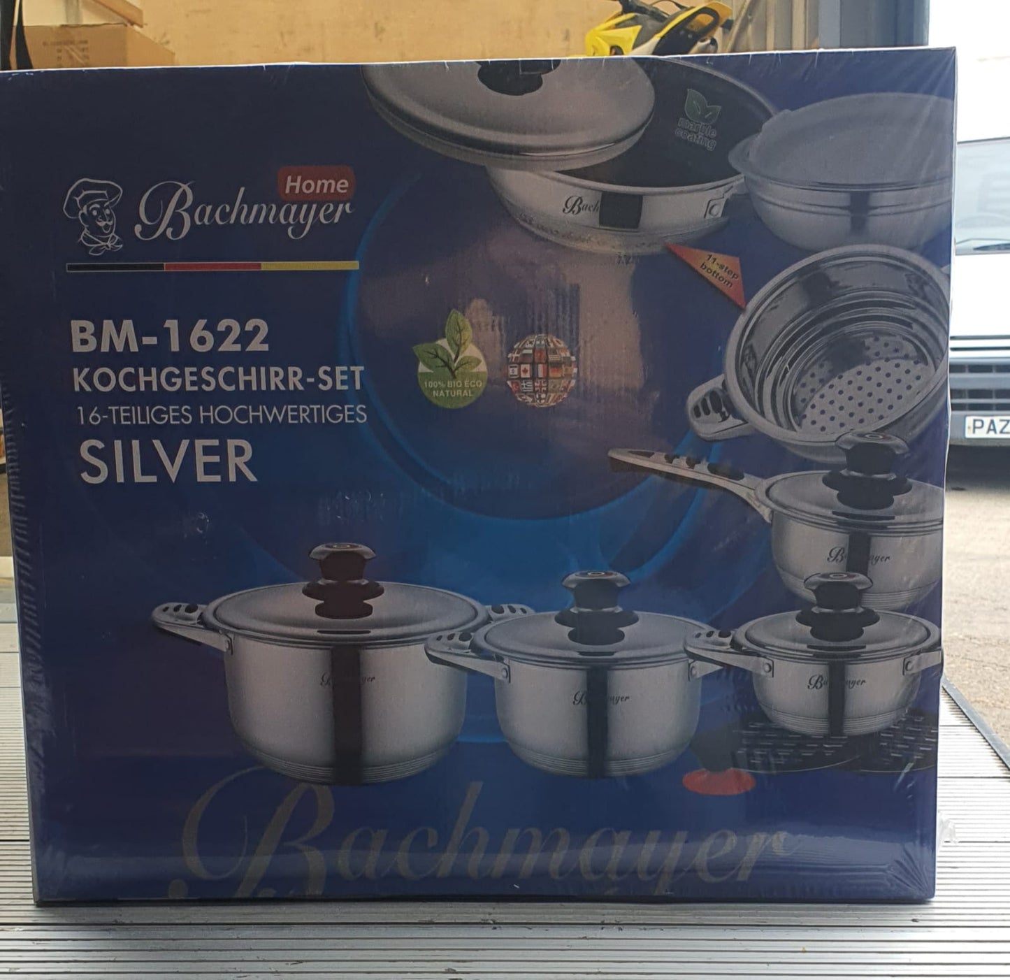 16 Pcs Stainless Steel Cookware Set