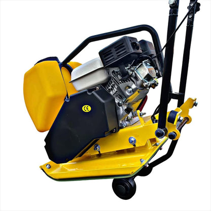 Professional wacker plate with clear mat and optional water tank system for tarmac and asphalt