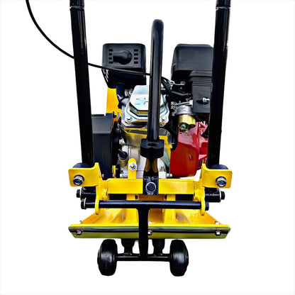 Professional wacker plate with clear mat and optional water tank system for tarmac and asphalt