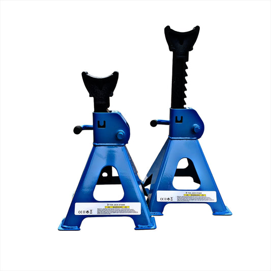 Steel Jack Stands, 3 Ton Capacity - 1 Pair