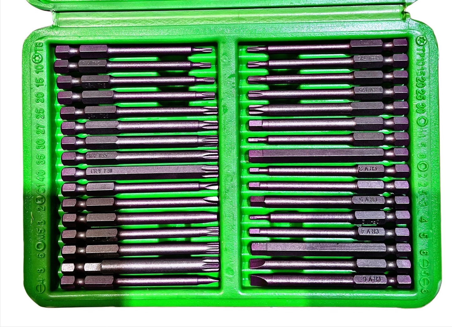 Set de bucăți de siguranță extra lung de 50 buc, Torx, Tamper, Hex, Spline