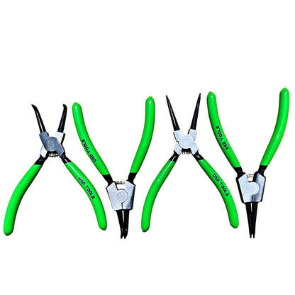 4pc 7" Circlip, Snap Ring Pliers, Internal External