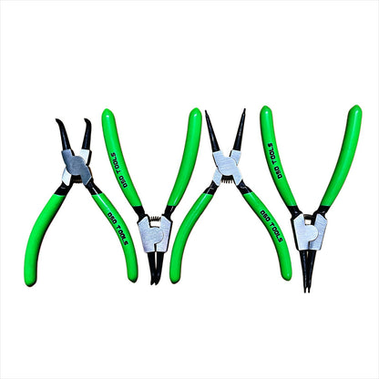 4 Piece 6" 150mm Circlip, Snap Ring Pliers, Internal External