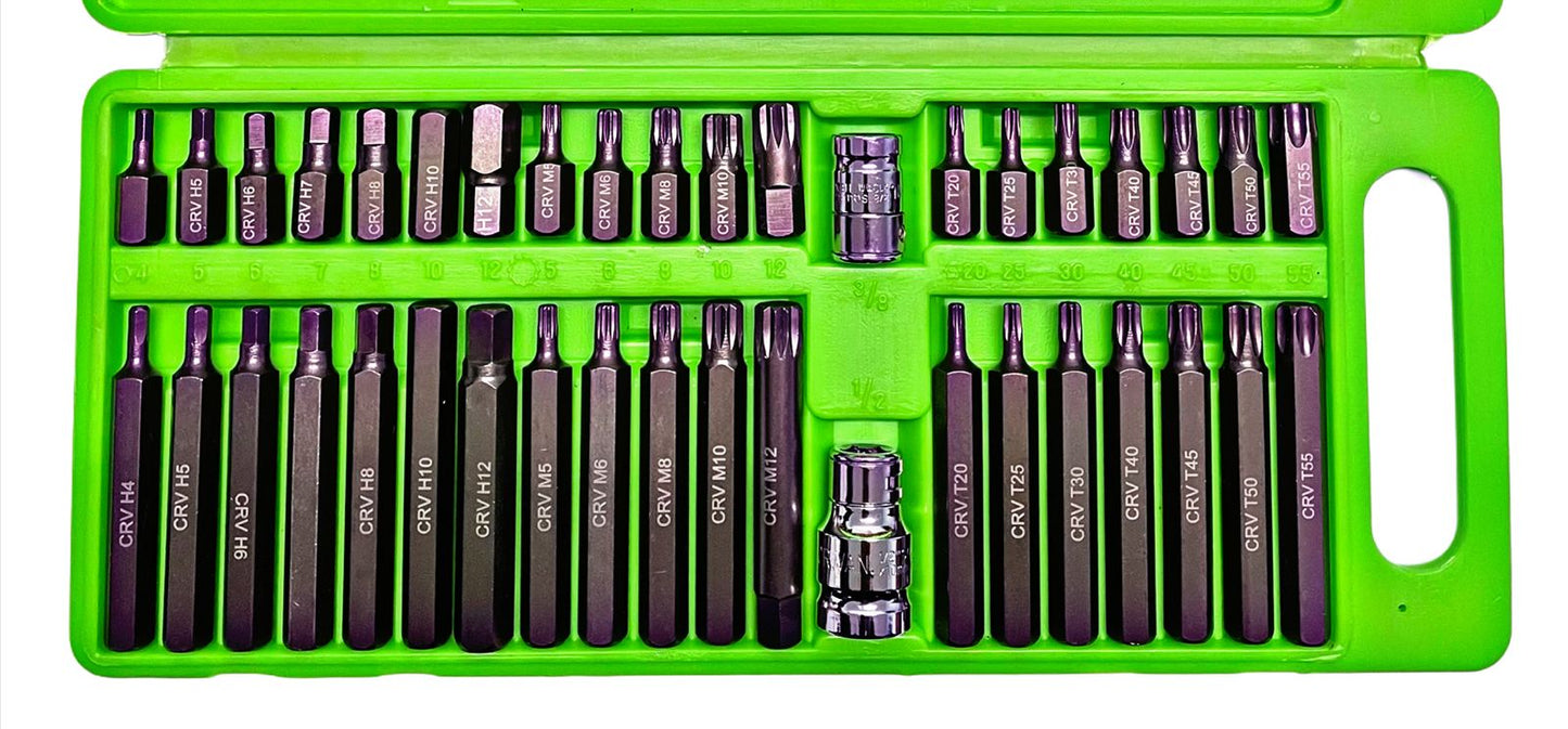 40pc Torx, Spline, Hex Bit Socket Set