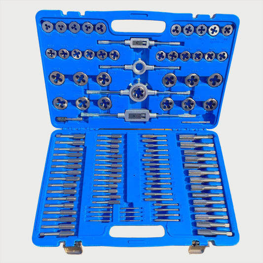 Tap and Die Set 110Pcs Metric Size M2 to M18 Bearing Steel Threading Tool