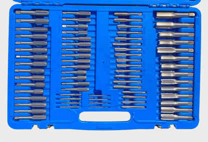 Tap and Die Set 110Pcs Metric Size M2 to M18 Bearing Steel Threading Tool