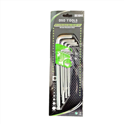 9pc Extra Long Ball Point Hex Keys Hex Set 1.5 - 10mm