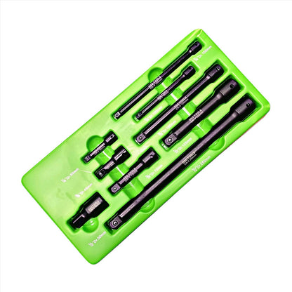 9pc 1/4" 3/8" 1/2" dr Impact Extension Bar Set For Sockets