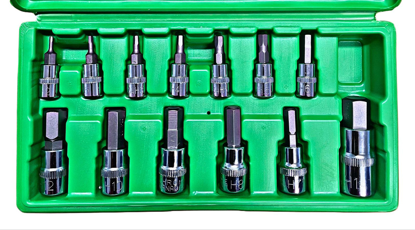 13 pcs Hex Bit Socket Set