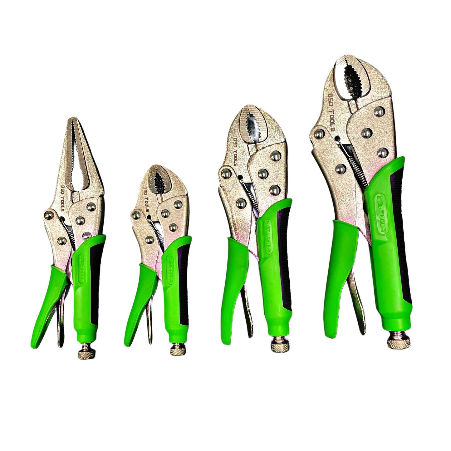 4PC Locking Mole Grips Adjustable Wrench Vice Grips Pliers