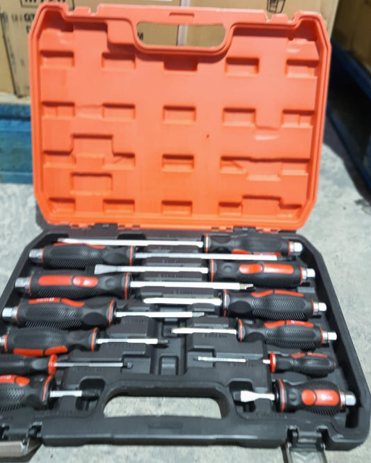 SL + PH 12PC Go Through Screwdriver Set