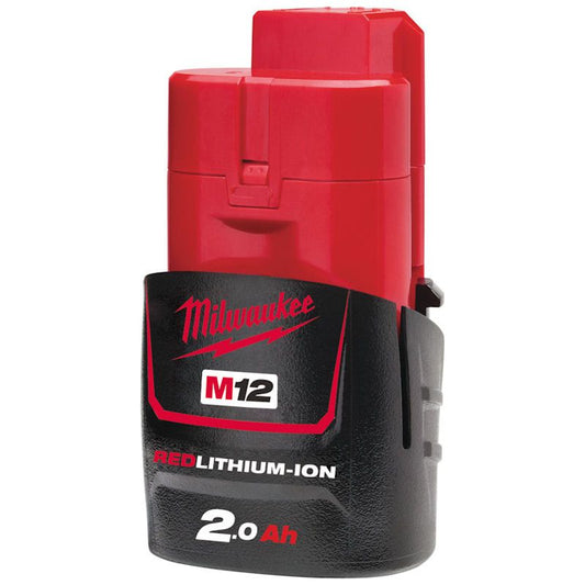 Milwaukee M12B2 High Output 2Ah REDLITHIUM-ION Battery