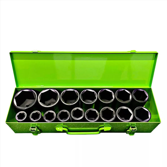 16PC 3/4" DR 6PT Deep Impact Socket Set