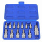 13pc Torx Bit Socket Set T8 - T70 1/4" 3/8" 1/2" Drive