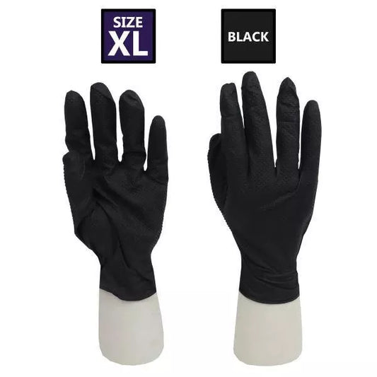 ROCKHOLD X-Large Nitrile Diamond Grip Gloves Heavy Duty Disposable Latex Free