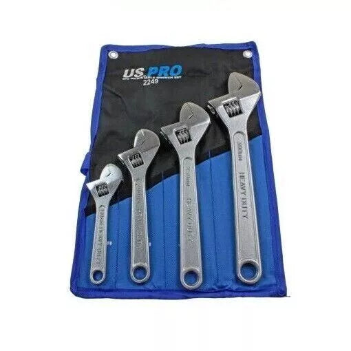 4pc ADJUSTABLE WRENCH 6" 8" 10" 12" SHIFTING SPANNER SET