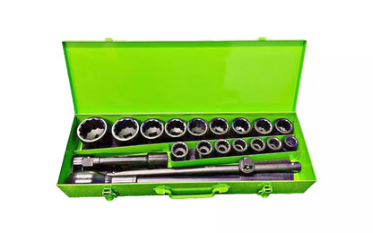 21PC 3/4" DR 12PT STANDART IMPACT SOCKETS SET HEAVY DUTY