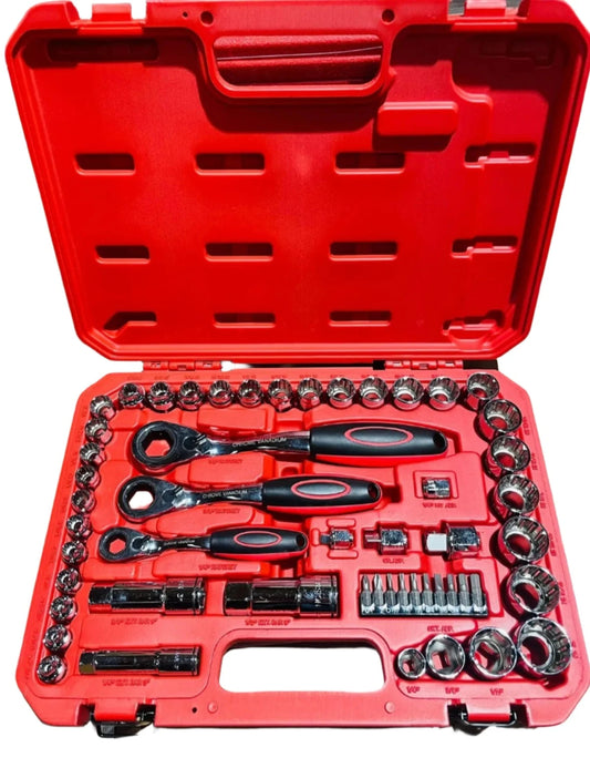 Go-Through Socket Set Gear Lock 4.5 - 25 mm 52 pcs