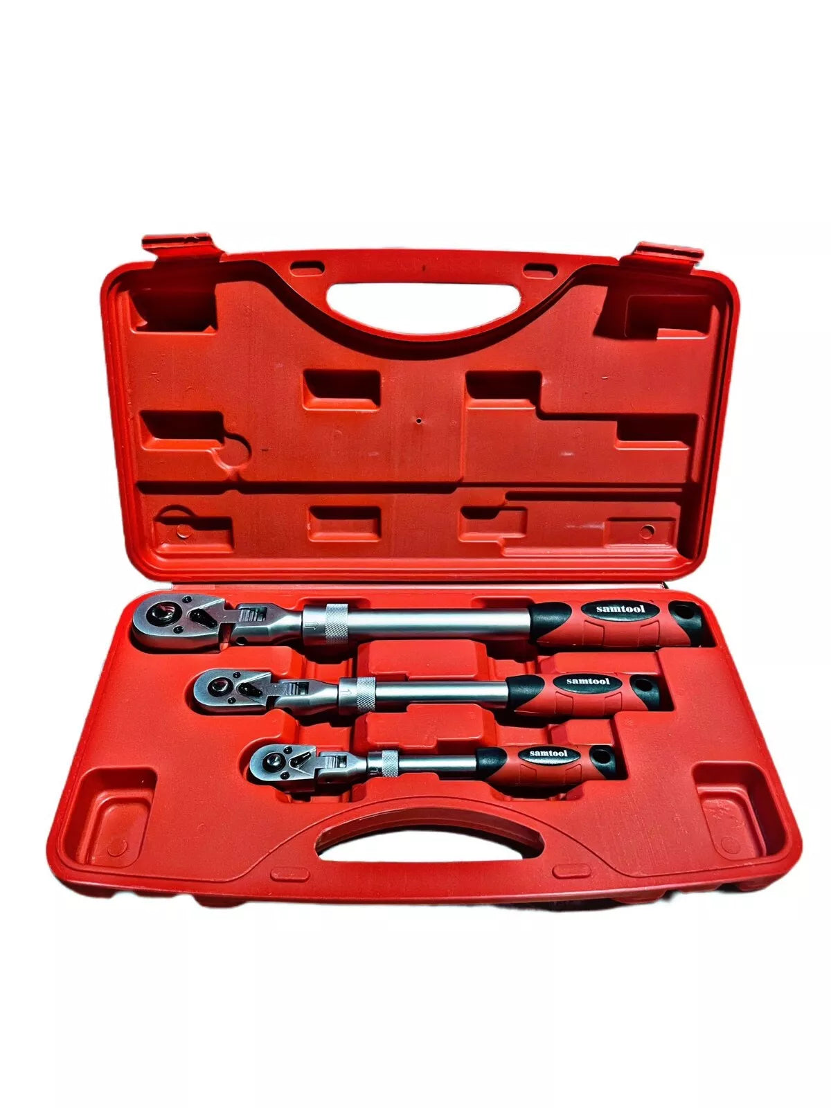 3pc Fixed Extendable Ratchet Set 1/4", 3/8" & 1/2" Drives