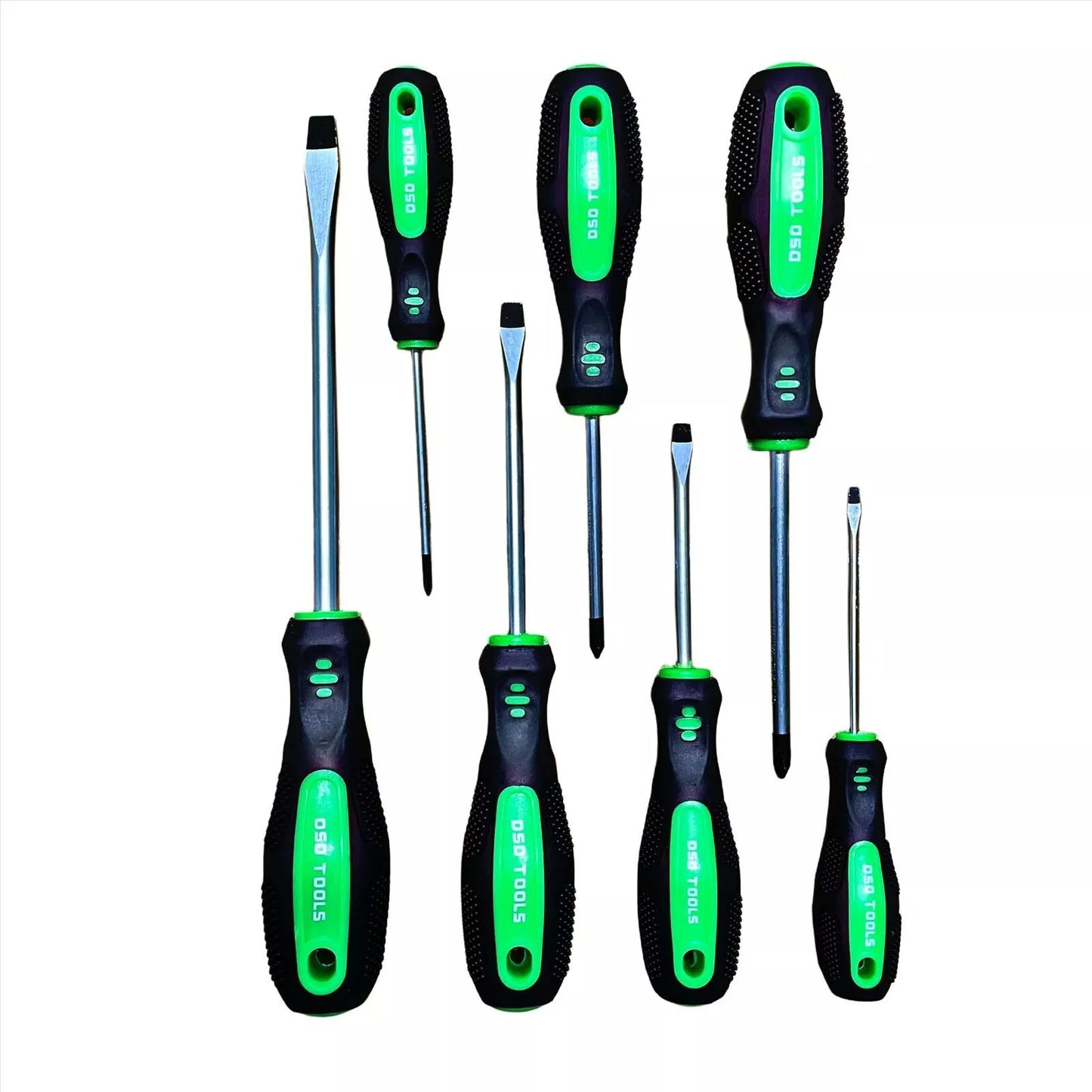 7PC Soft Grip Screwdriver Set- Pozi & Slotted