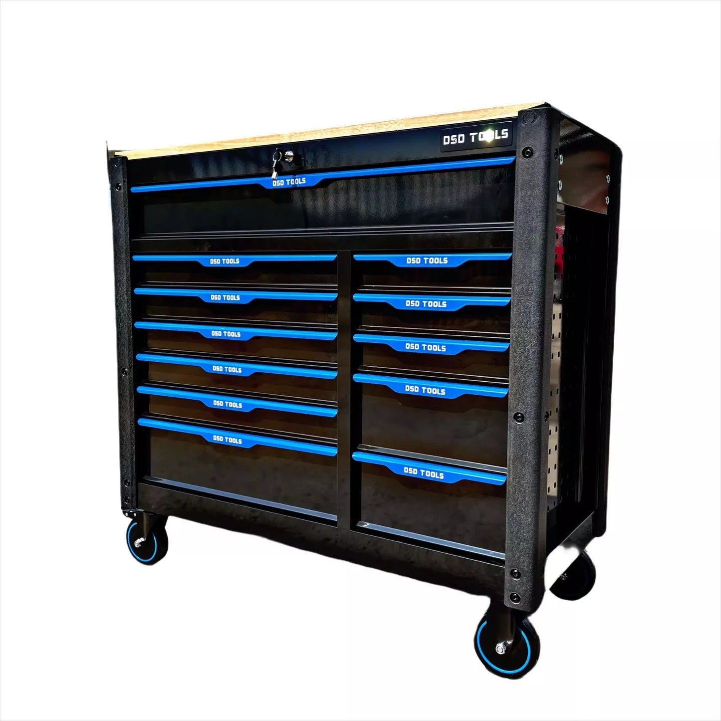 Tool Chest Jumbo Trolley Roller Cabinet With 10 Drawers Full Of Tools & Storage