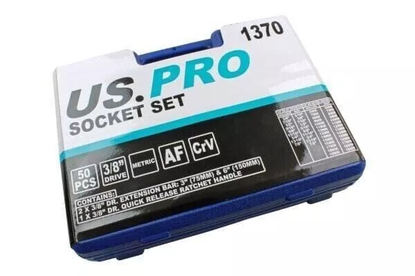 SET PRISE 6PT METRIC US PRO Instrumente 50PC 3/8" DR