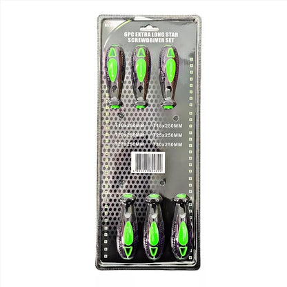 6PC Extra Long Star Torx Screwdriver Set 250mm T10 - T30