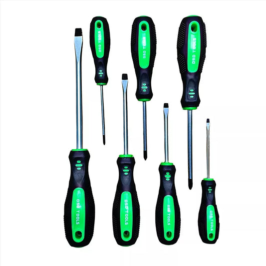 US PRO 7 Piece Magnetic Screwdriver Set - Slotted & Phillips