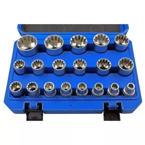 US PRO 19 Piece 1/2" Dr Gear Lock Sockets 8 - 32mm