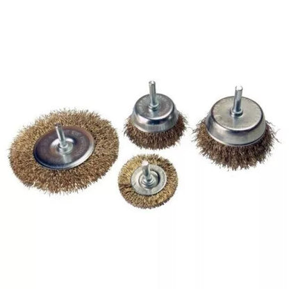 VEWERK 24PC Assorted Rotary Wire Brush Set Wire Cup & Wheel Set