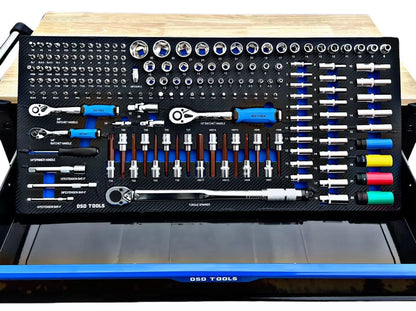 Tool Chest Jumbo Trolley Roller Cabinet With 10 Drawers Full Of Tools & Storage